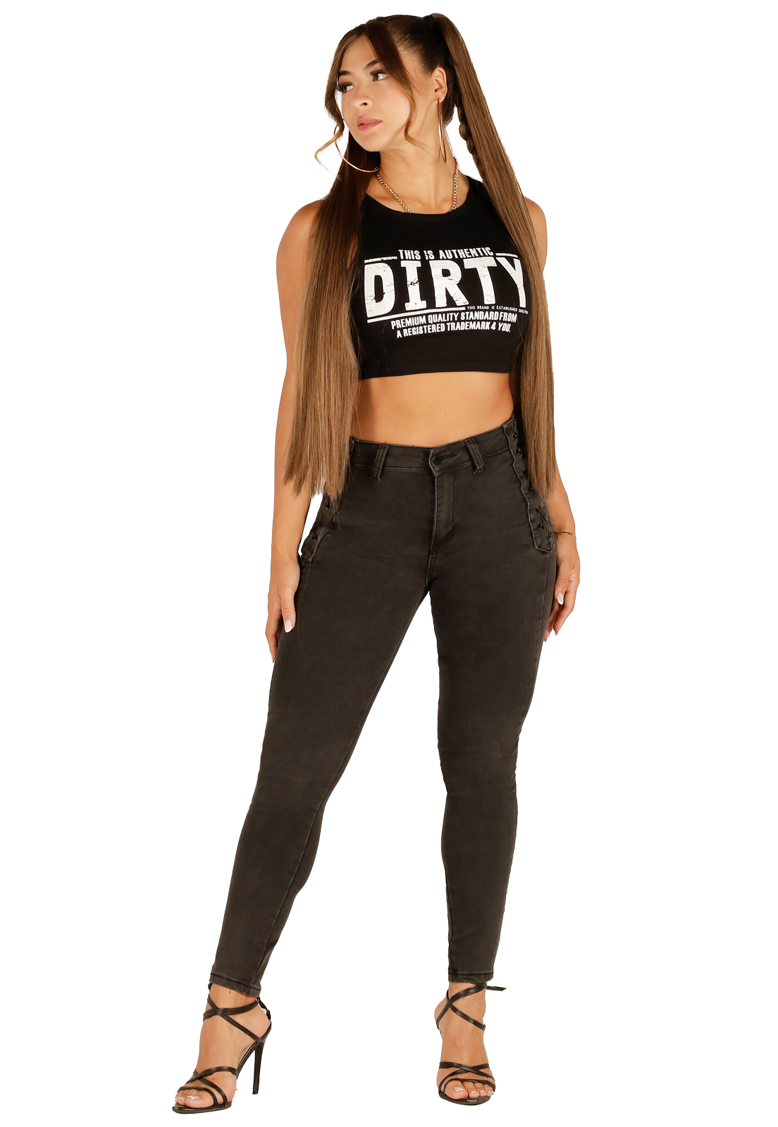 JEANS PITILLO NEGRO MUJER JE3509NG-0