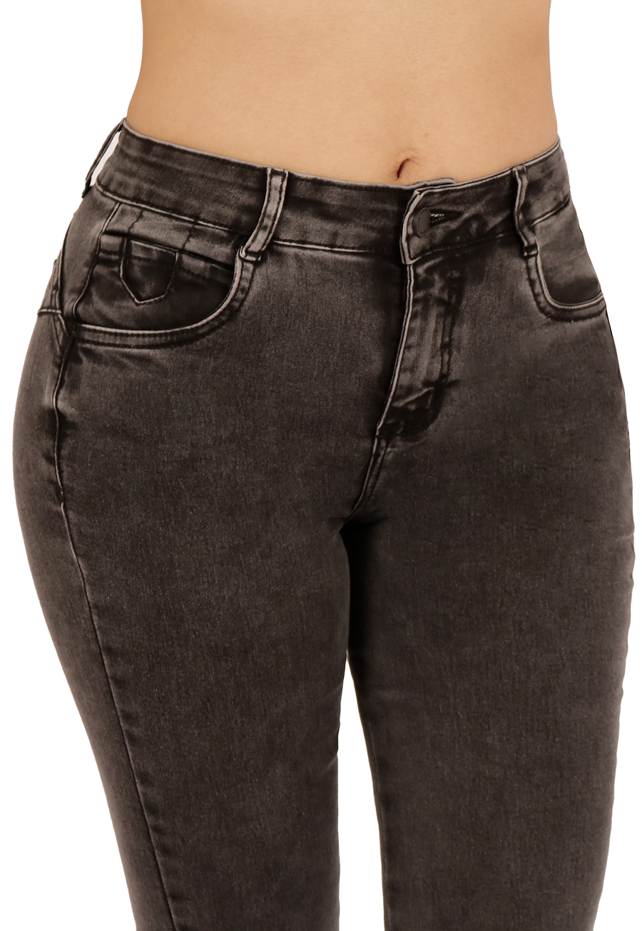 Jeans Flare Gris Mujer Dirty Jeans-2
