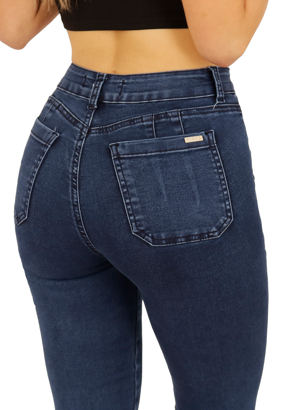 JEANS CARGO PITILLO AZUL MUJER JE3710A-3