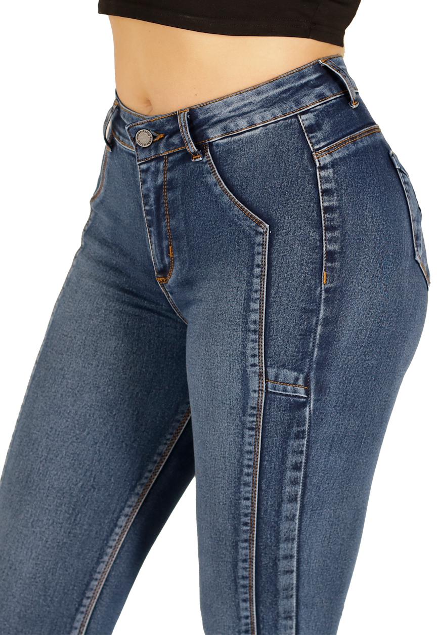 Jeans Skinny  Azul Mujer Dirty Jeans-2