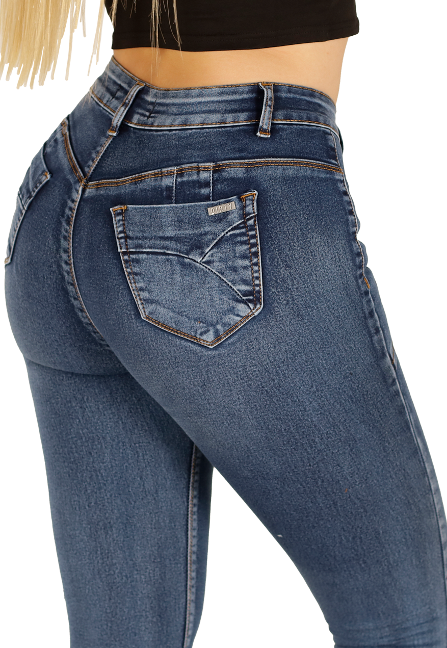 Jeans Skinny  Azul Mujer Dirty Jeans-3