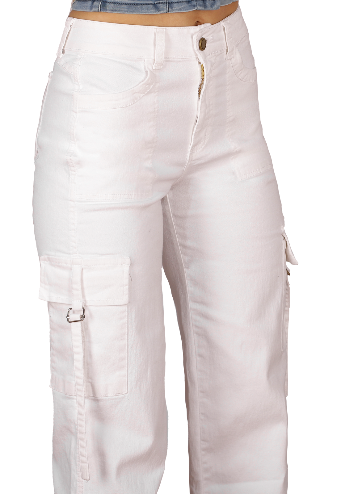 JEANS CARGO BLANCO MUJER JE3278BL-2