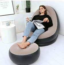 Sofá Sillón Inflable con Posa Pies-5