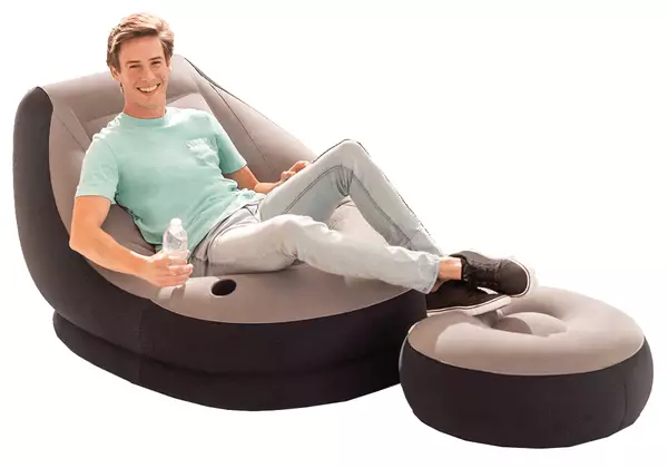Sofá Sillón Inflable con Posa Pies-4