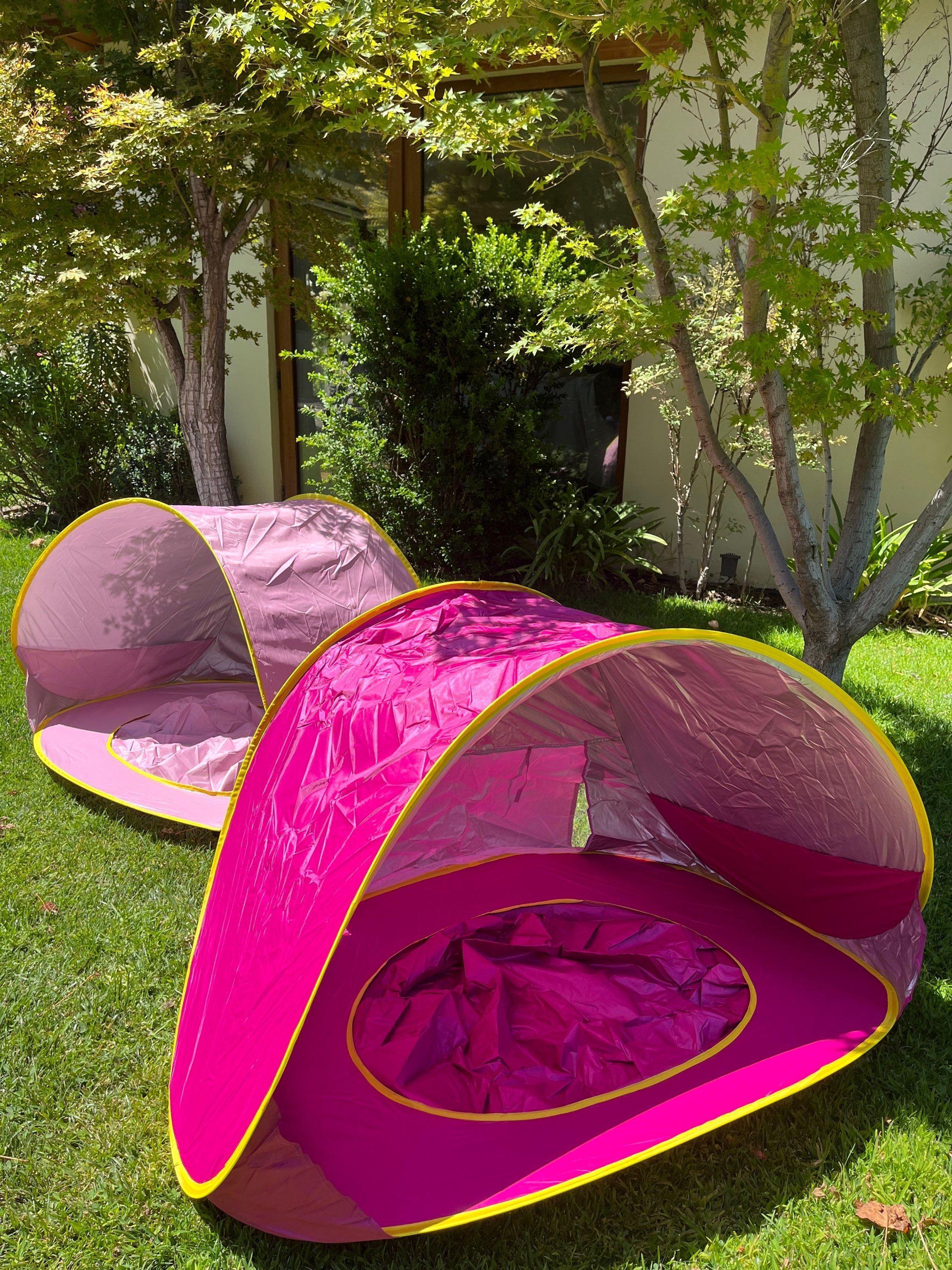 Carpa Plegable Con Protección UV Piscina Infantil Azul-4