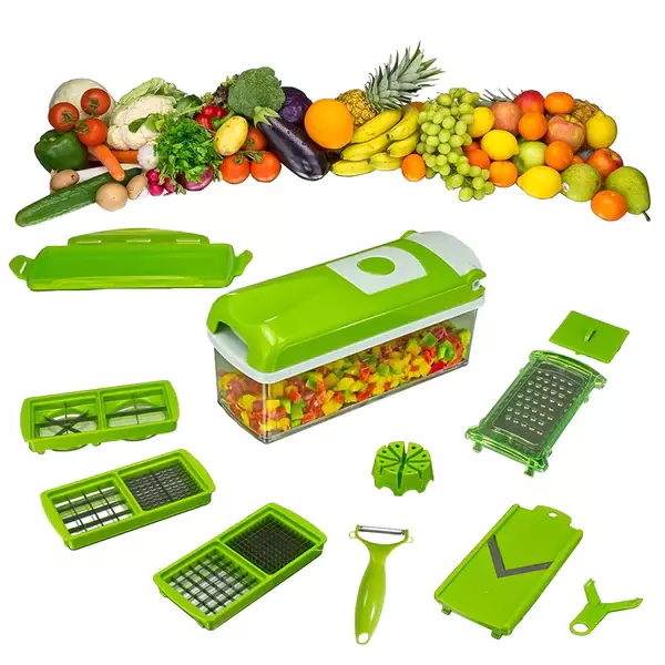 Picador y Rallador de Verduras y Frutas 5 en 1-4