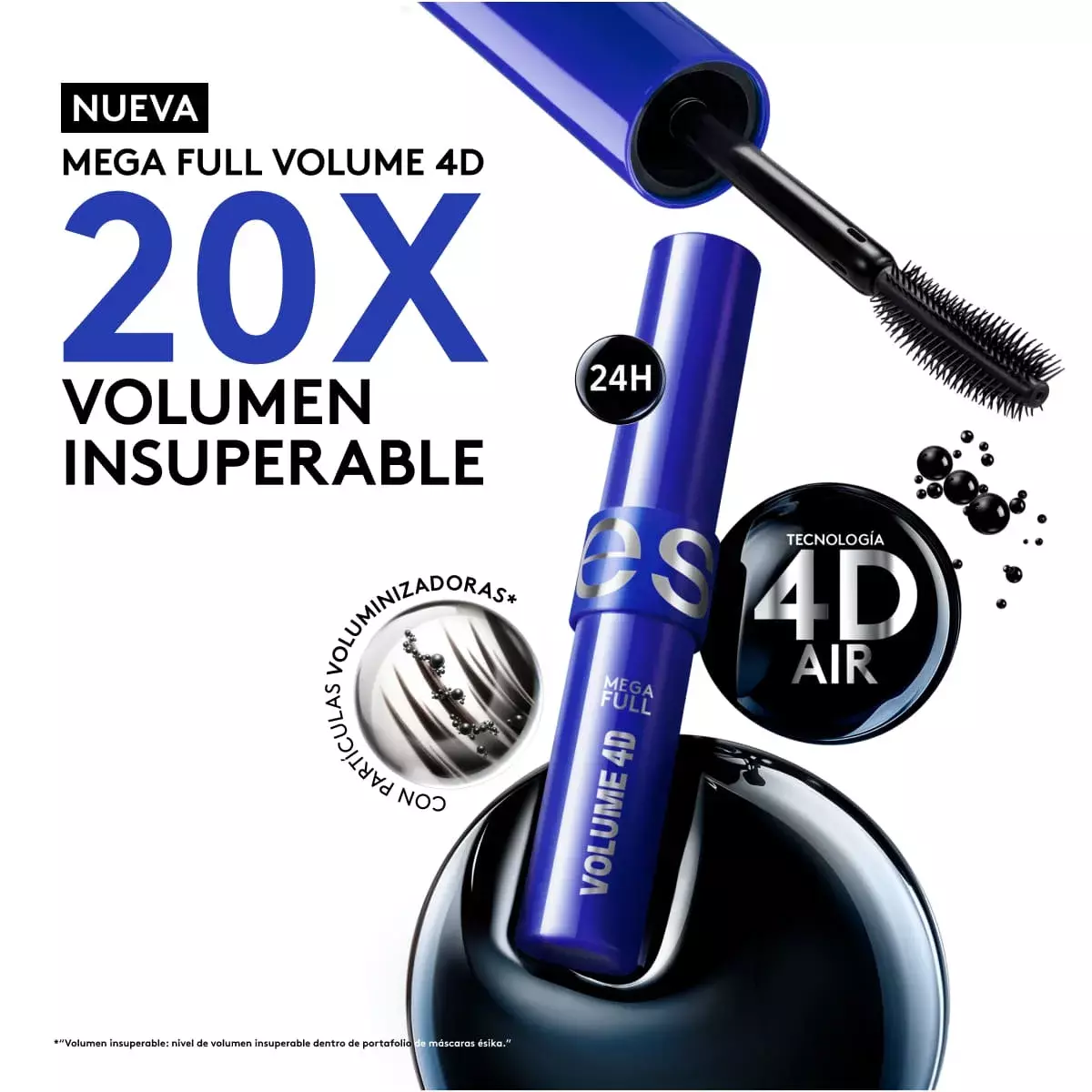 Mascara De Pesta as Mega Full Volumen 4d Negro 8G-3