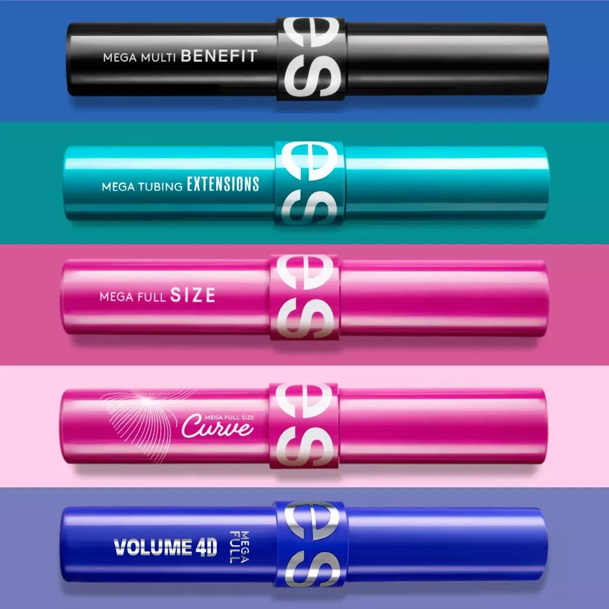 Mascara De Pesta as Mega Full Volumen 4d Negro 8G-4