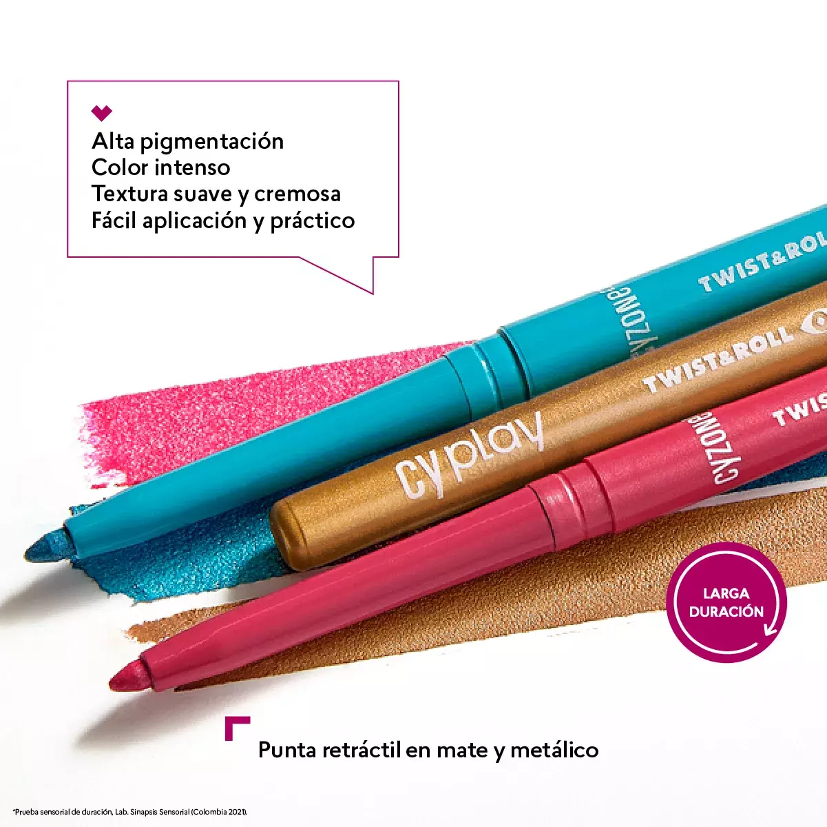 Delineador Ojos Retractil Twist & Roll Cyplay -2