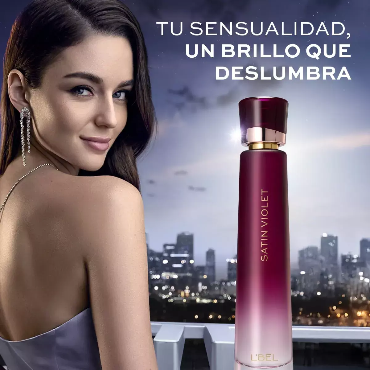 Perfume Satin Violet set de regalo Incluye perfume locion corporal y mascra pesta as monumental-2