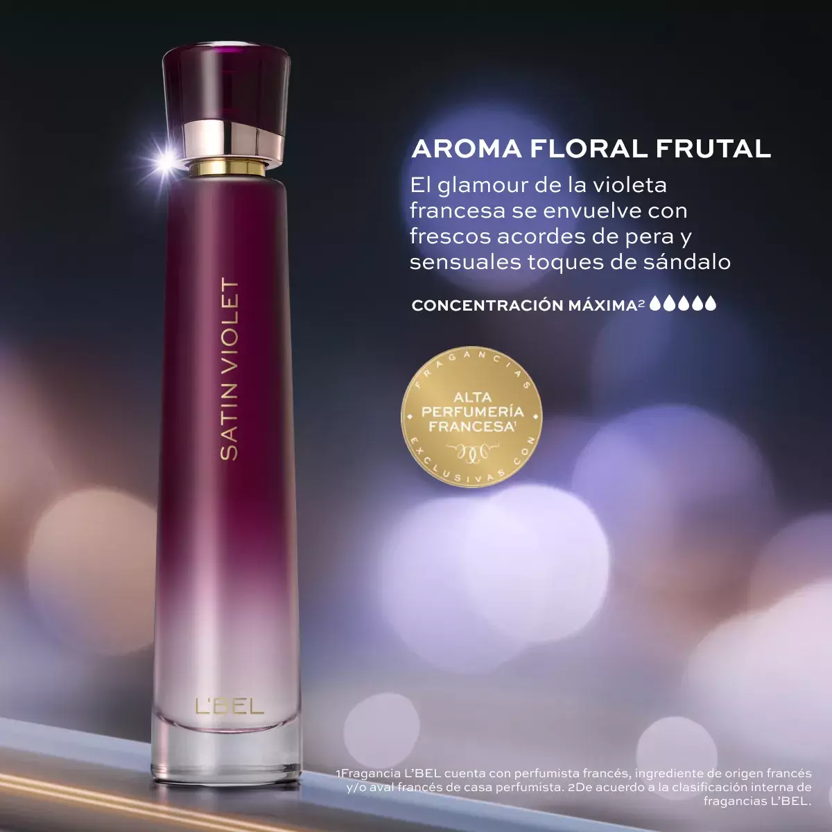 Perfume Satin Violet set de regalo Incluye perfume locion corporal y mascra pesta as monumental-4