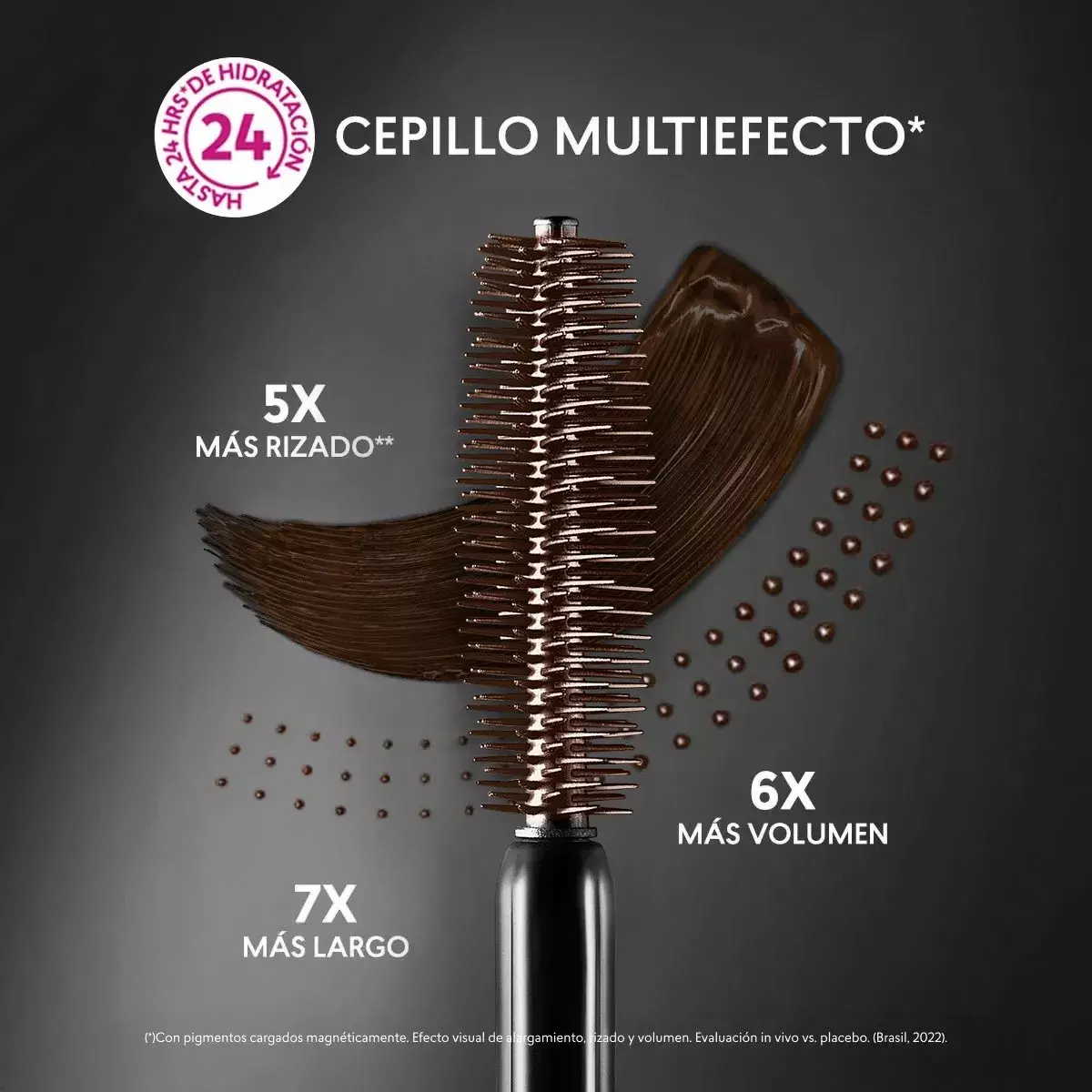 Mascara De Pestañas Magnetic Lash Studio Look Color Brown-3