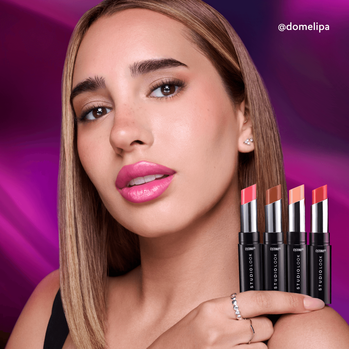 Labial Hidratante Lip Balm Studio Look Caramel Blend 3gr-4