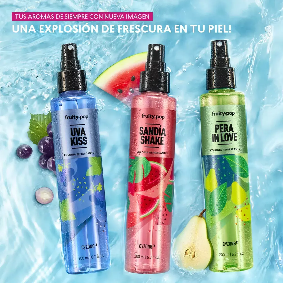 Colonia Uva Kiss Mujer Spray 200 Ml Refrescante-3