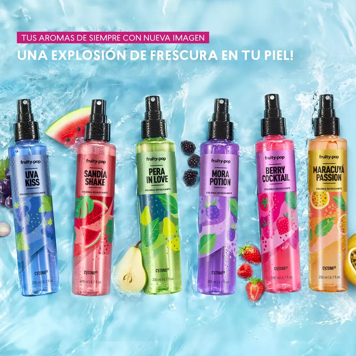 Colonia Uva Kiss Mujer Spray 200 Ml Refrescante-4