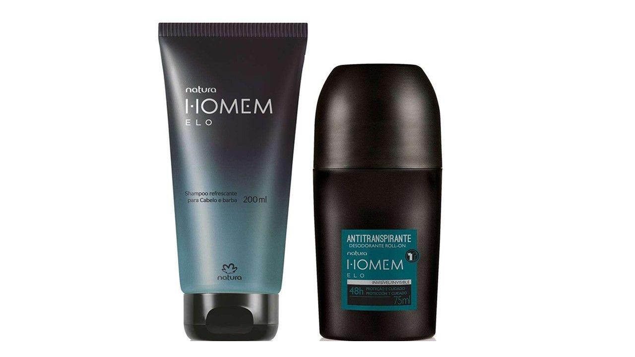 Shampoo y Desodorante Rolon Homem Elo Natura-0
