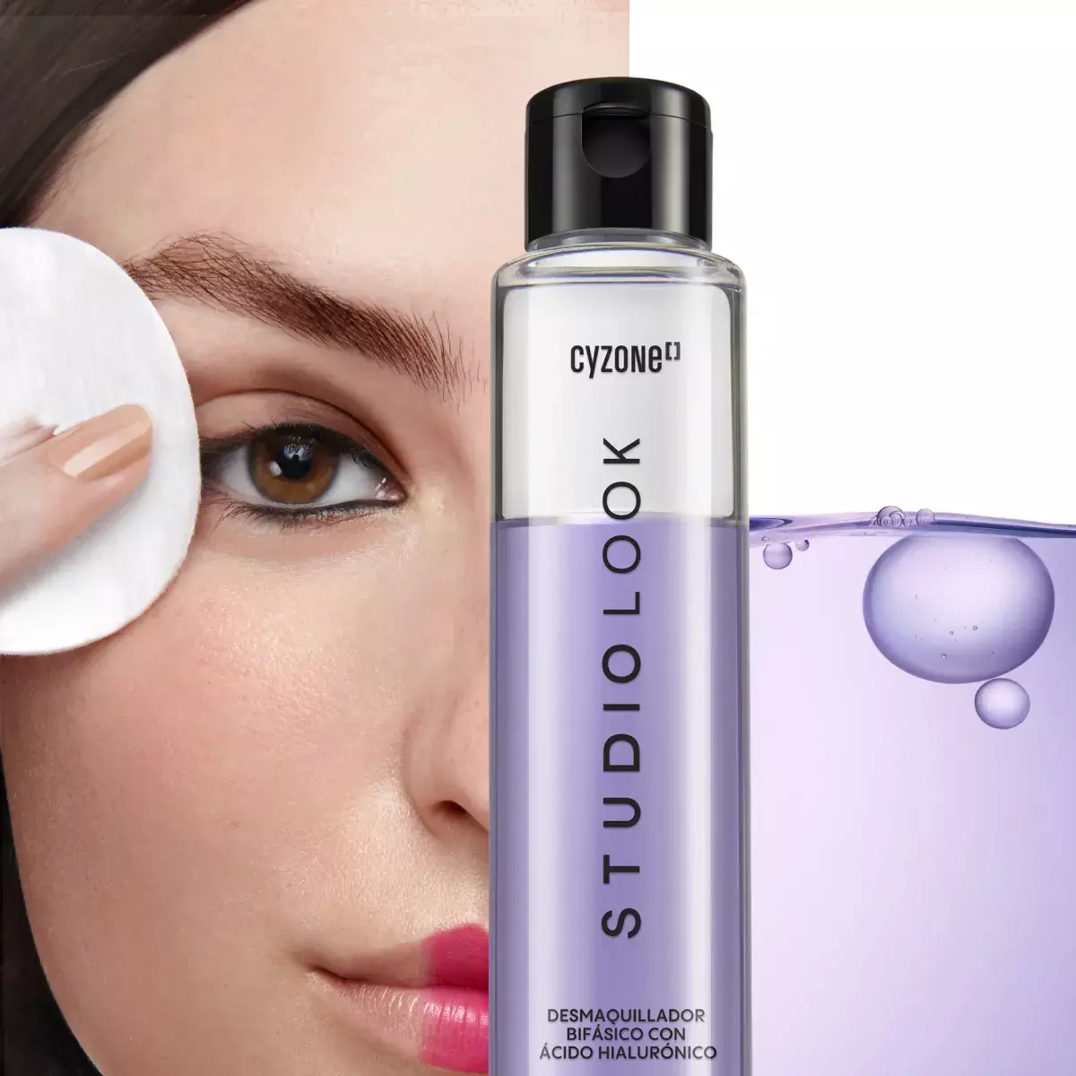 Desmaquillador bifasico con hialuronico studio look-3