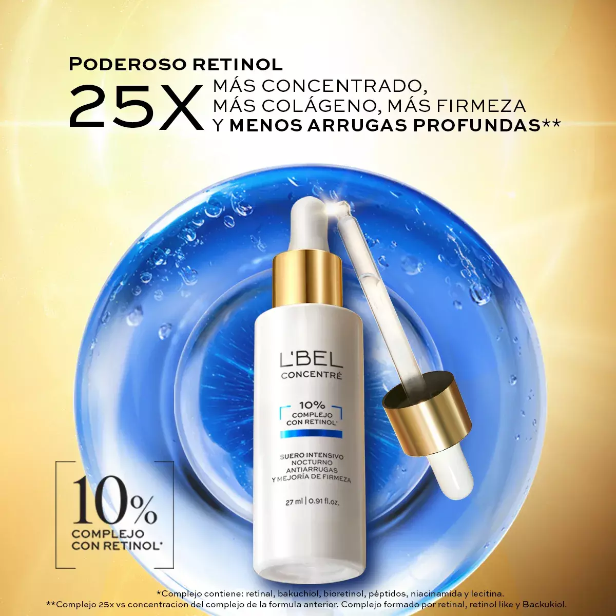 Sérum de Retinol 10% Concentré antiarrugas profundas y firmeza-2