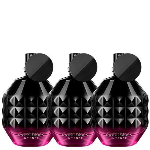 Sweet Black Intense fragancia de mujer 50 ml 3 unidades-0