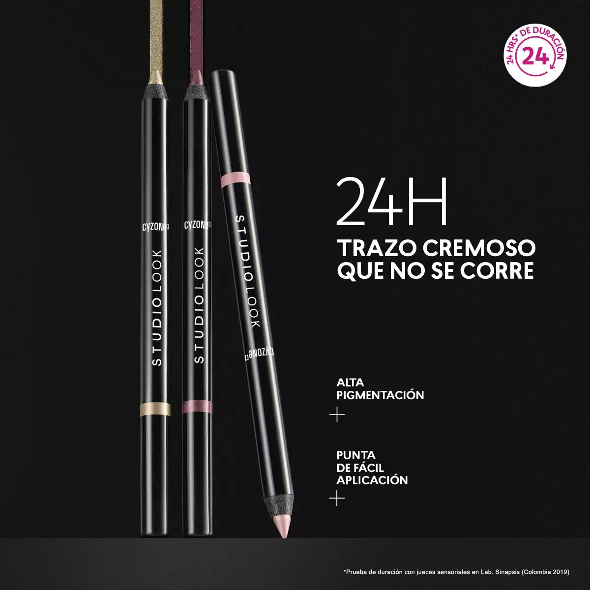 Delineador De Ojos En Lapiz Efecto Gel Studio Look-4