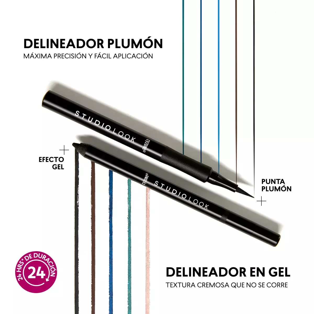Delineador De Ojos En Lapiz Efecto Gel Studio Look-6