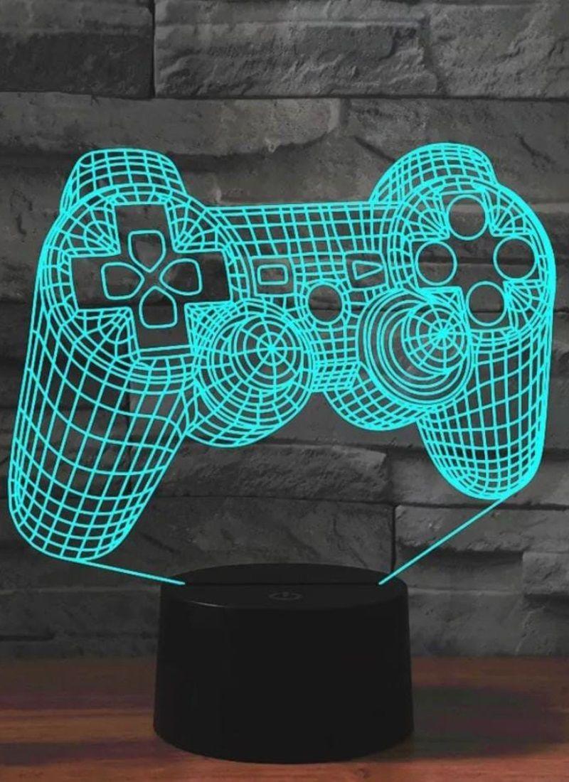 Lámpara Ilusión 3D Joystick 7 Colores-2