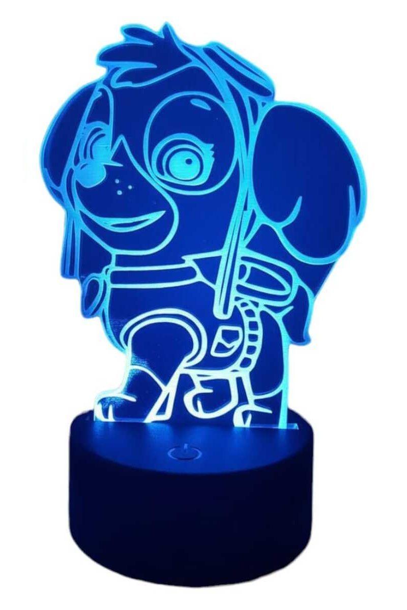 Lámpara Ilusión 3D Skye 7 Colores-2