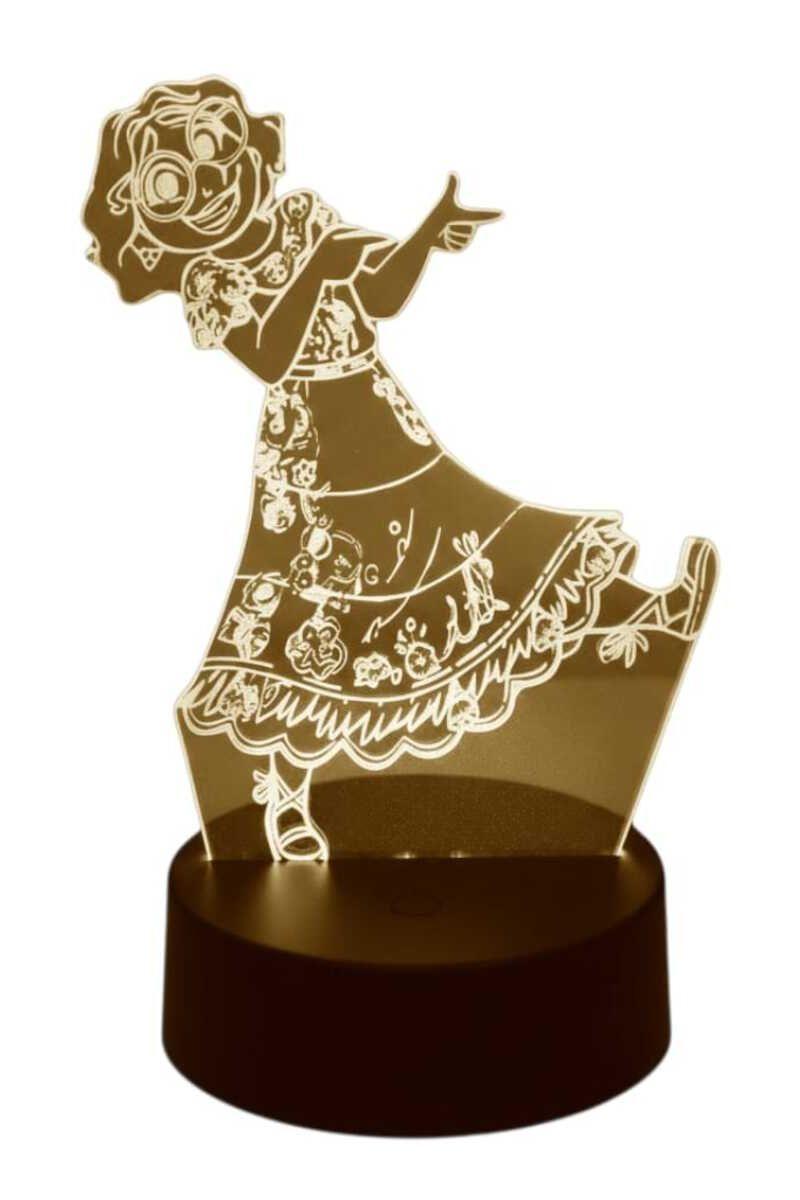 Lámpara Ilusión 3D Encanto Mirabel 7 Colores-2