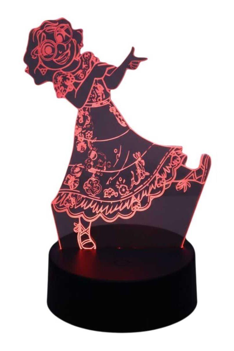 Lámpara Ilusión 3D Encanto Mirabel 7 Colores-3