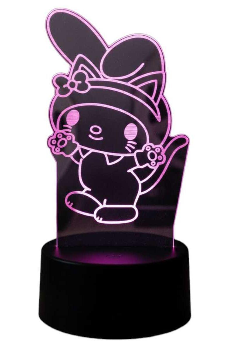 Lámpara Ilusión 3D Kuromi III 7 Colores-2
