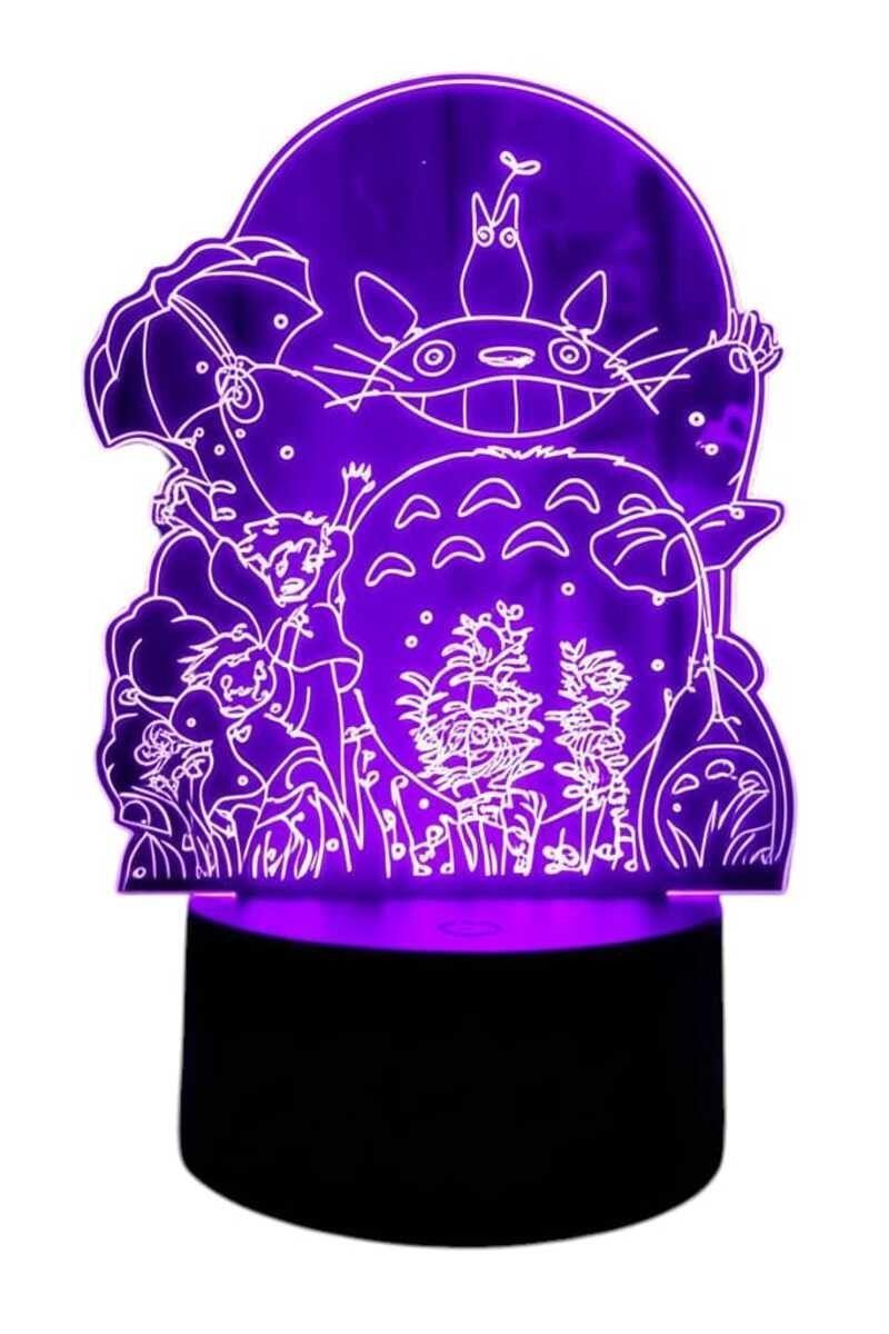 Lámpara Ilusión 3D Totoro II 7 Colores-2
