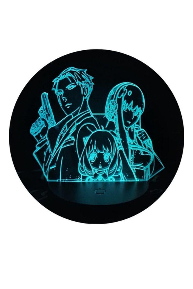 Lámpara Ilusión 3D Spy X Family 7 Colores-2