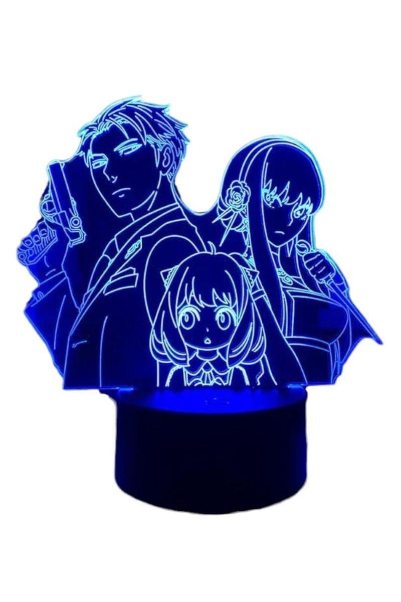 Lámpara Ilusión 3D Spy X Family 7 Colores-2