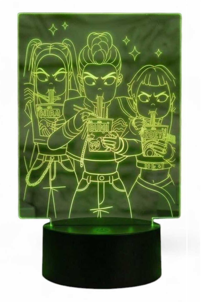 Lámpara Ilusión Guerreras K Pop III 7 Colores-2