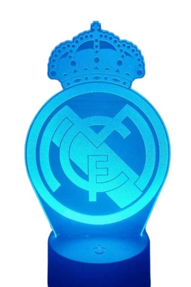 Lámpara ilusión 3D Real Madrid 7 Colores-2