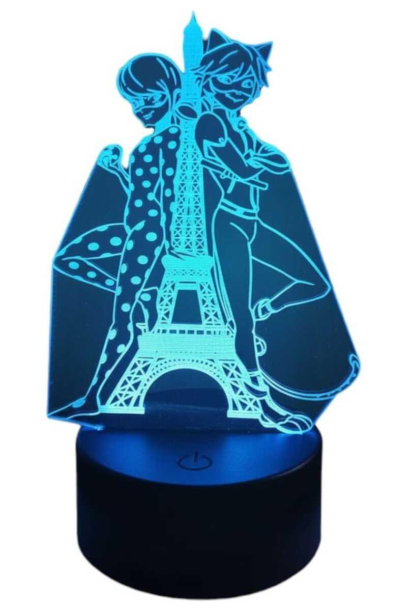 Lámpara Ilusión 3D Lady Bug 7 Colores-3