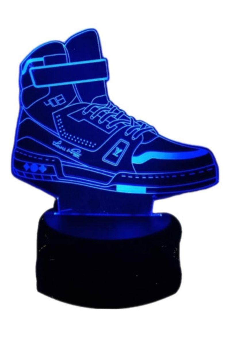 Lámpara Ilusión 3D Zapatilla 7 Colores-0
