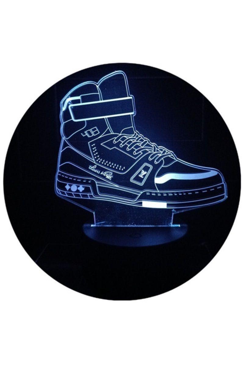 Lámpara Ilusión 3D Zapatilla 7 Colores-2