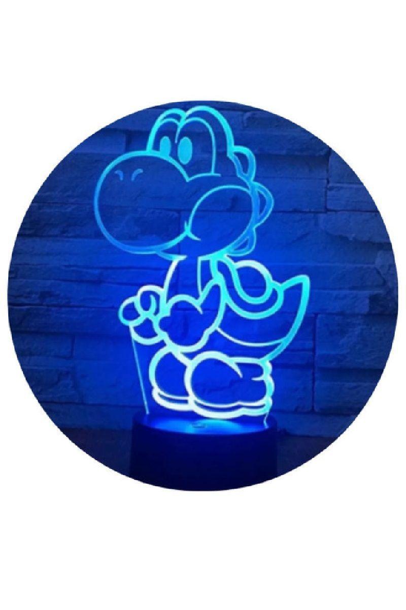 Lámpara Ilusión 3D Yoshi 7 Colores-2