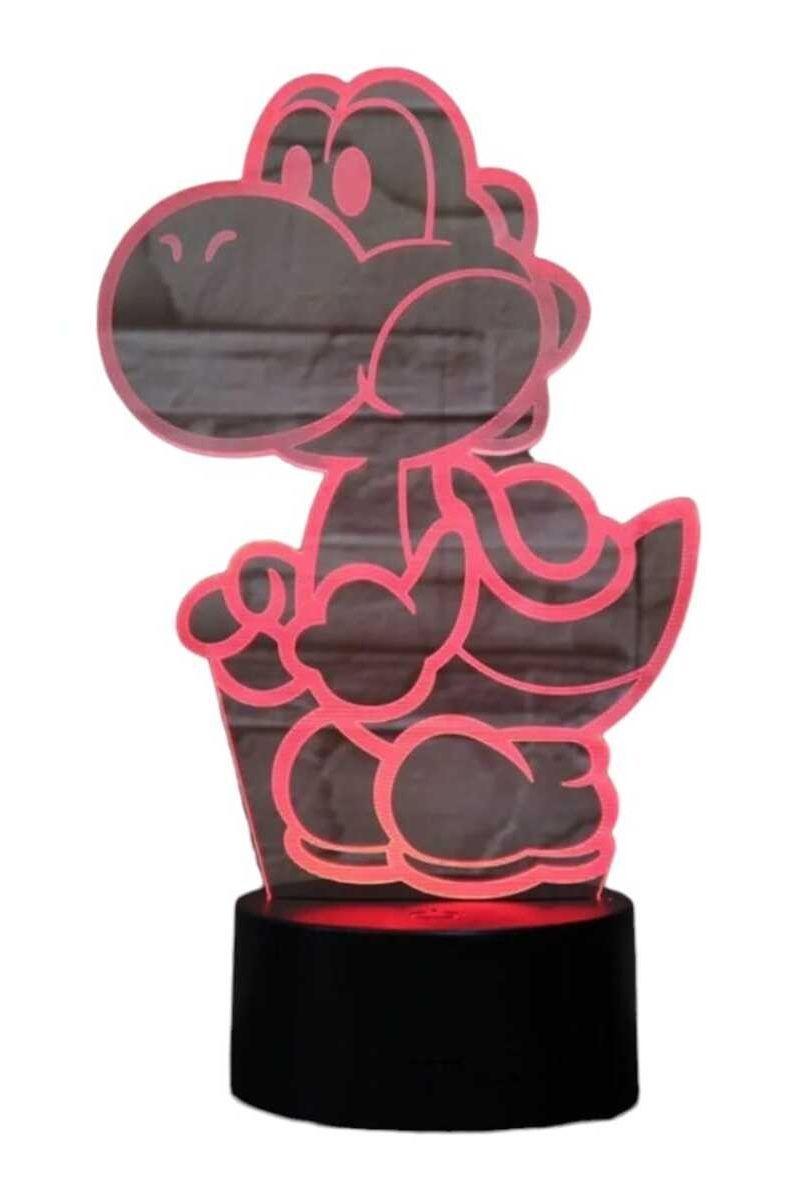Lámpara Ilusión 3D Yoshi 7 Colores-2