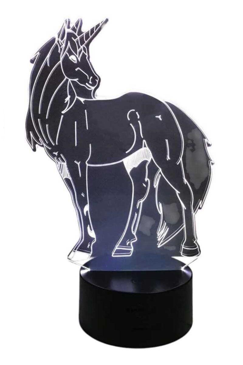 Lámpara Ilusión 3D Unicornio Z 7 Colores-3