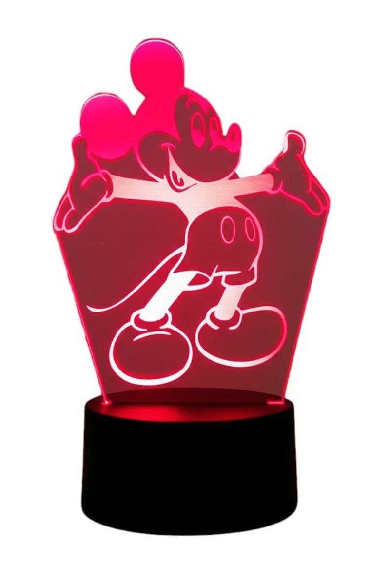 Lámpara Ilusión 3D Mickey 7 Colores-3