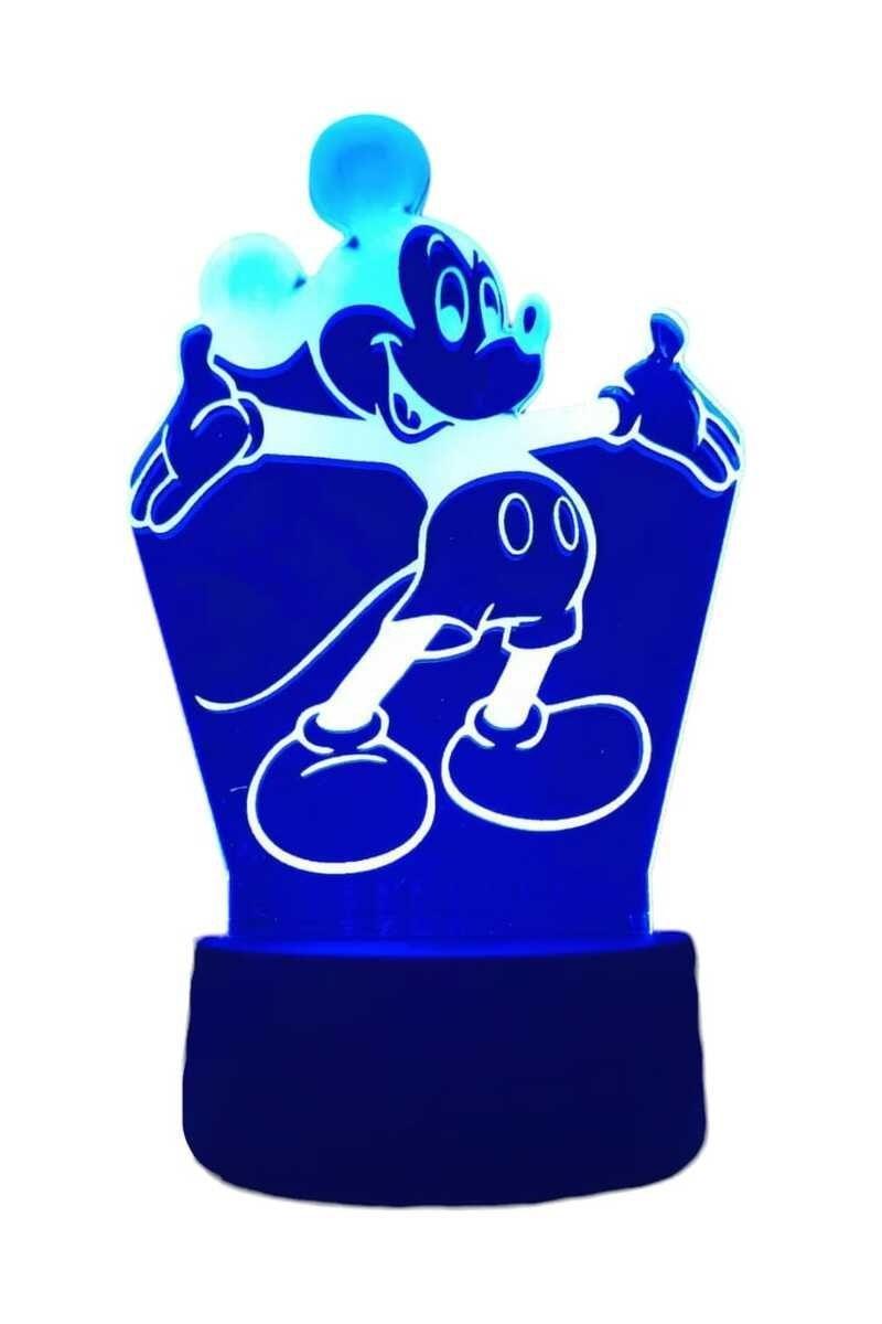 Lámpara Ilusión 3D Mickey 7 Colores-4