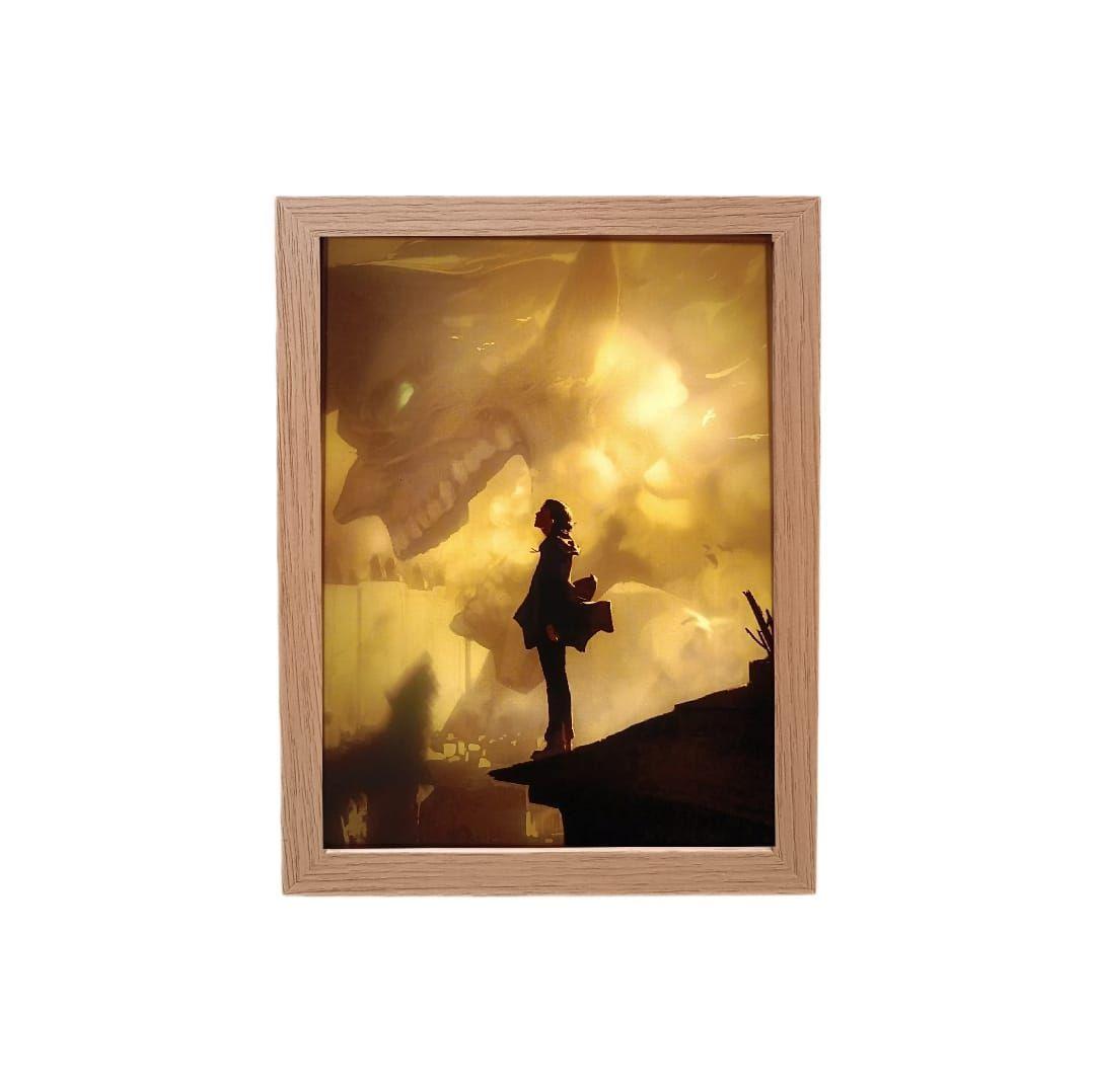 Cuadro Led de Ataque de Titanes 23x18cm-2