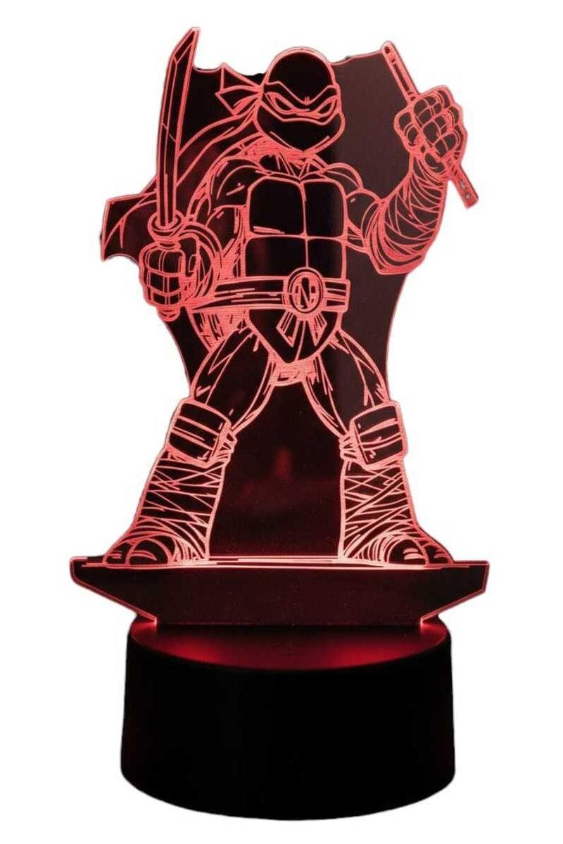 Lámpara Ilusión 3D Tortugas Ninjas 7 Colores-3