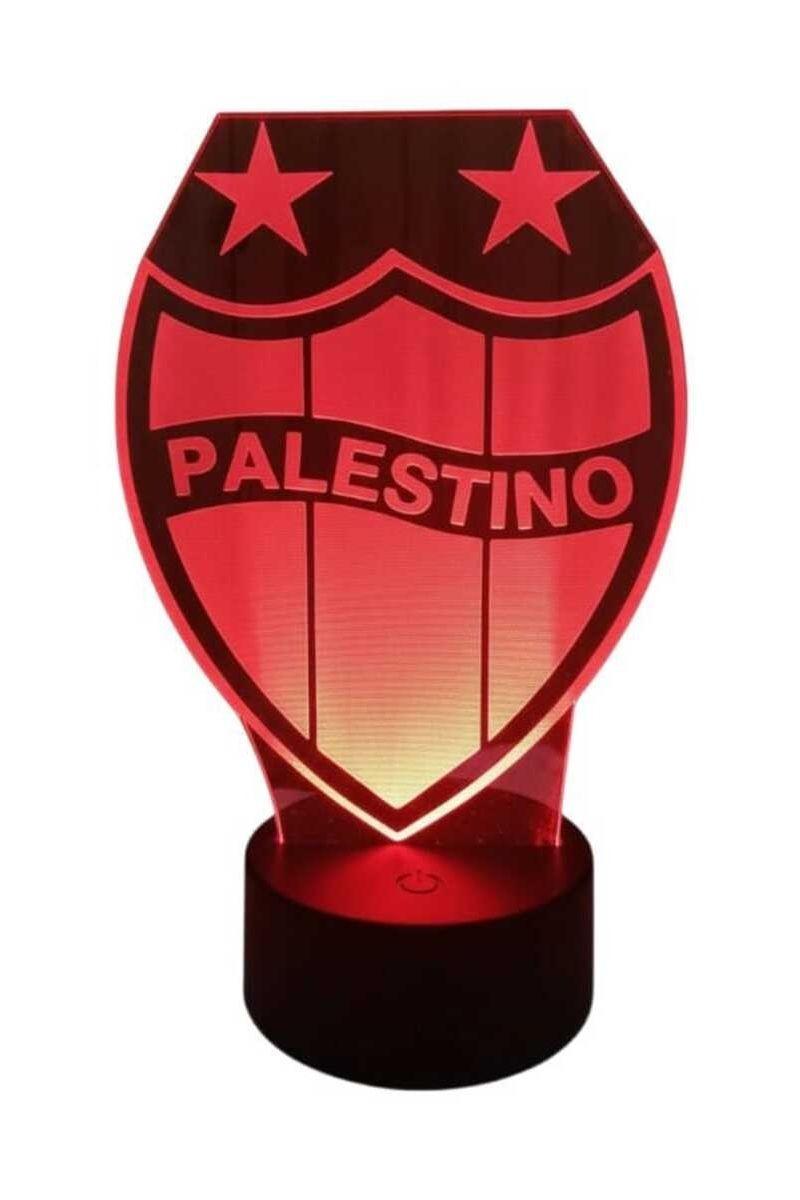Lámpara Ilusión 3D Palestino 7 Colores-2