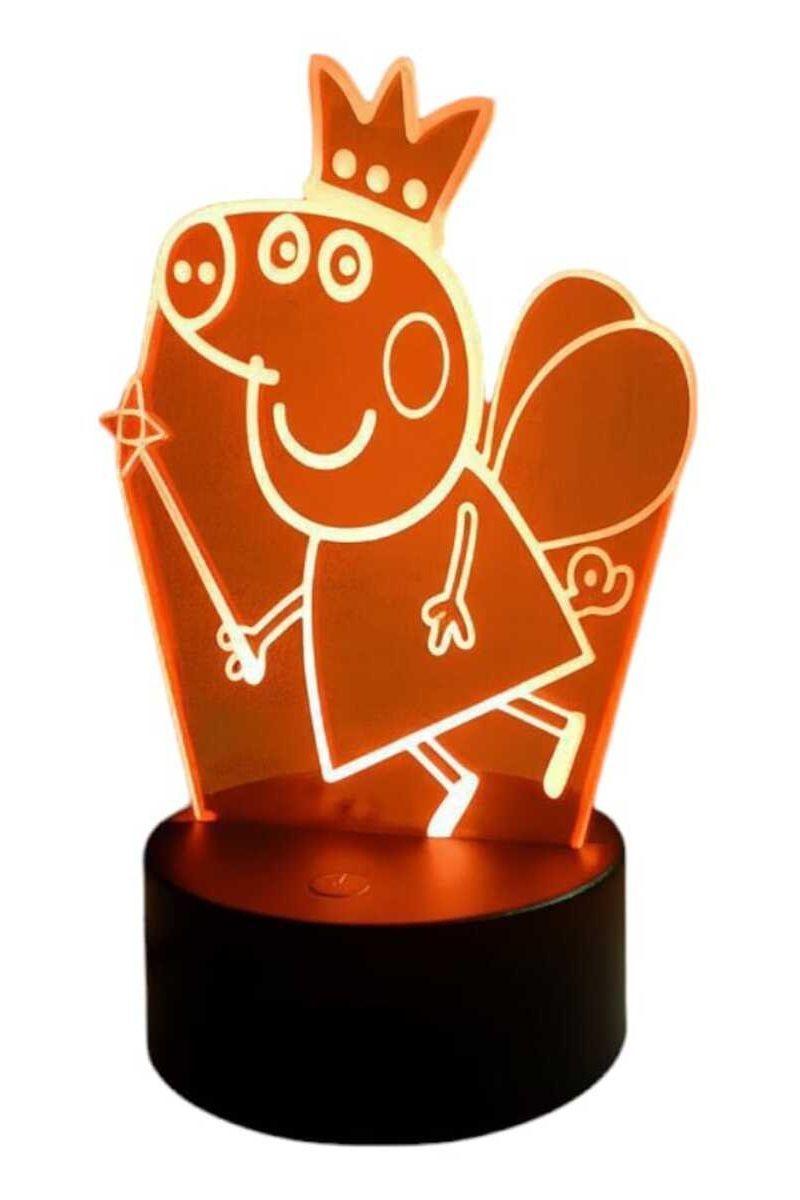 Lámpara Ilusión 3D Peppa Pig 7 Colores-2