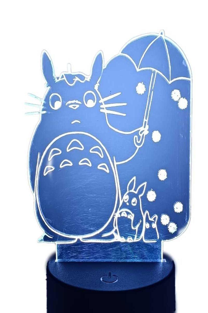 Lámpara Ilusión 3D Totoro 7 Colores-4