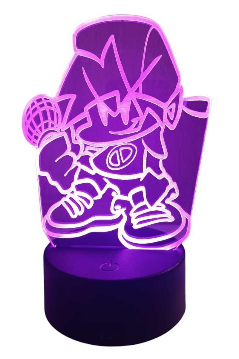 Lámpara Ilusión 3D Friday Night Funkin 7 Colores-2