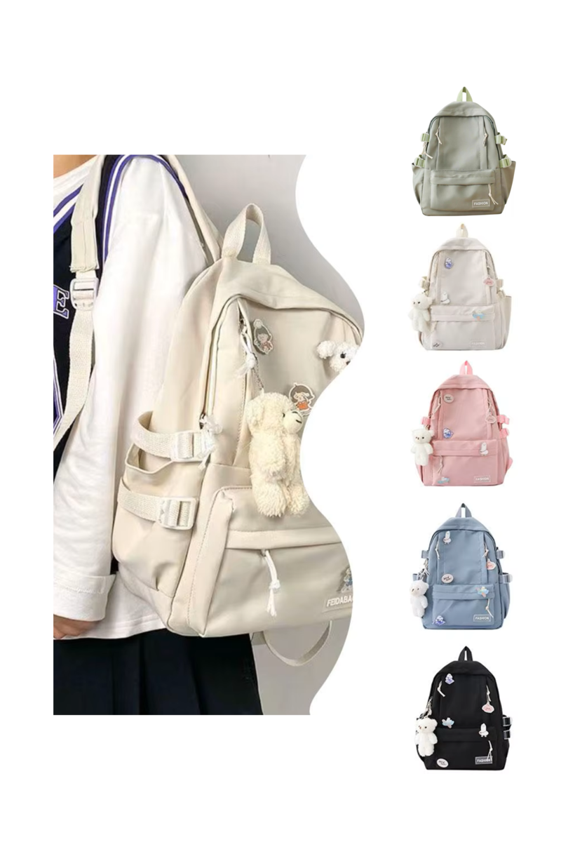 Mochila Escolar de 5 Colores-2